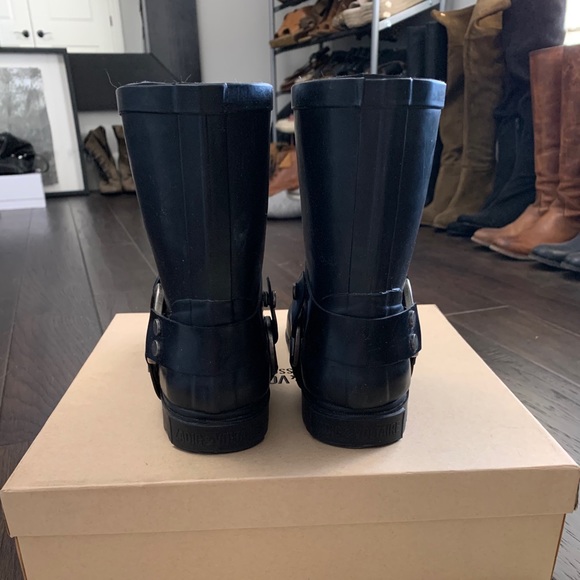 Zadig & Voltaire Rubber Biker Boots Black Sz 38 - Picture 4 of 6